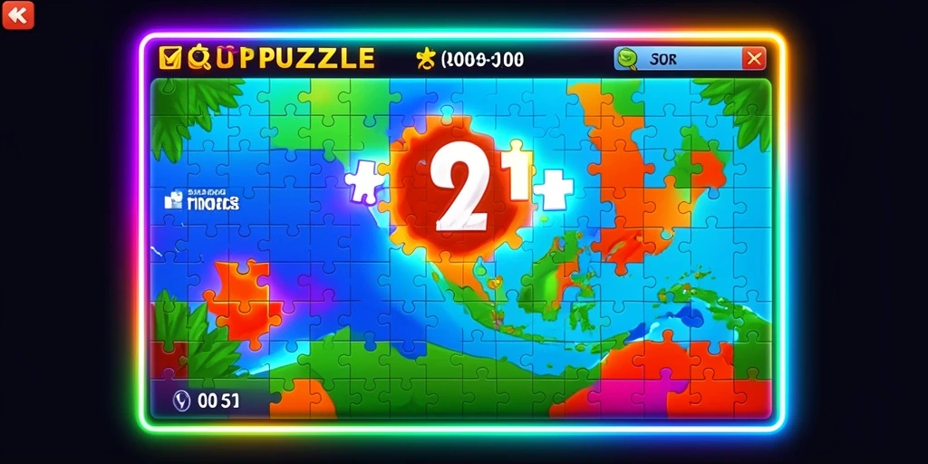 Tampilan utama dengan berbagai pilihan game.