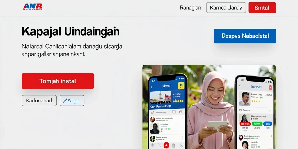 Tampilan antarmuka yang modern dan menarik.