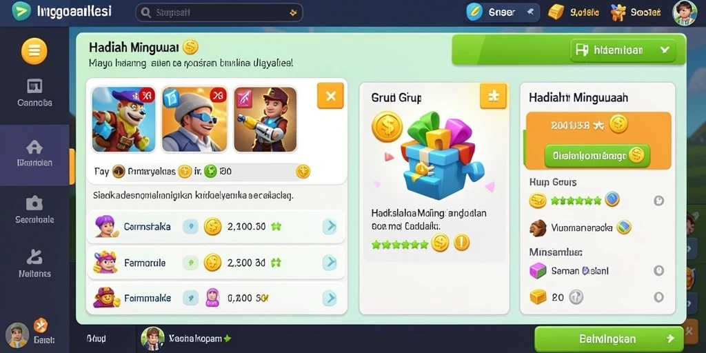 Screenshot menunjukkan karakter utama dalam aksi petualangan.
