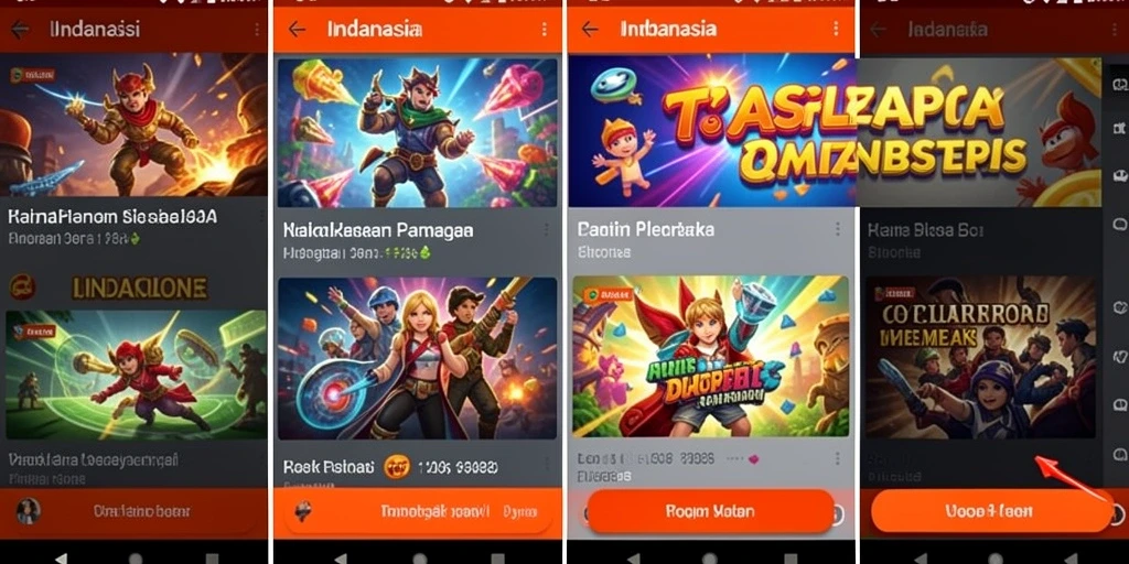 Tampilan karakter yang menarik dan penuh warna.
